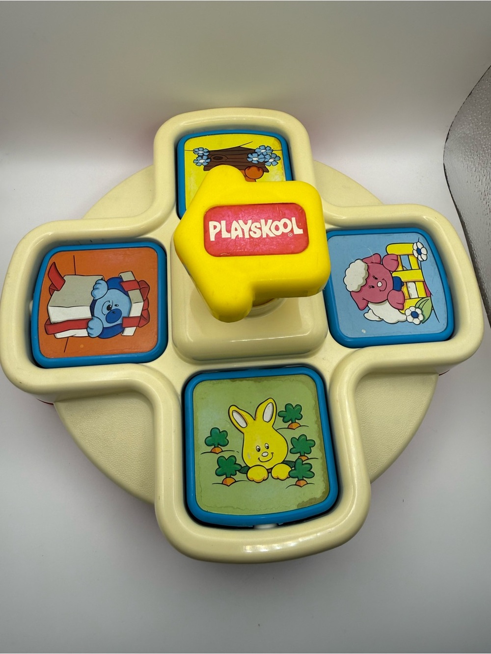 90s Vintage Playskool Peek N’ Pop Flip Toy #5127 Tested! Learning Toy Rare